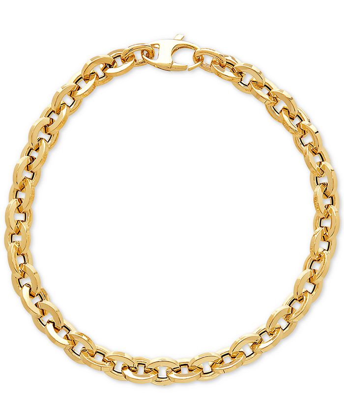 Macys italian gold bracelet clearance