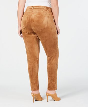 Seven7 Jeans Plus Size Faux-Suede Leggings - Macy's