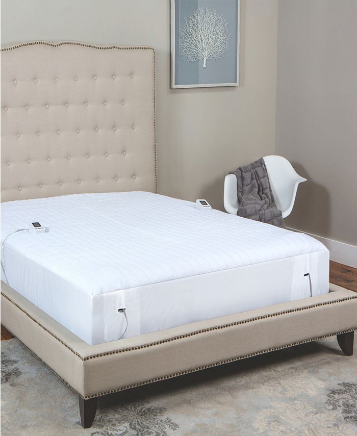 SensorPEDIC Queen Warming Mattress Pad With Two Digital Controllers