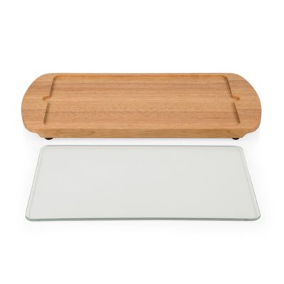 Picnic Time Toscana® by Billboard Glass Top Serving Tray