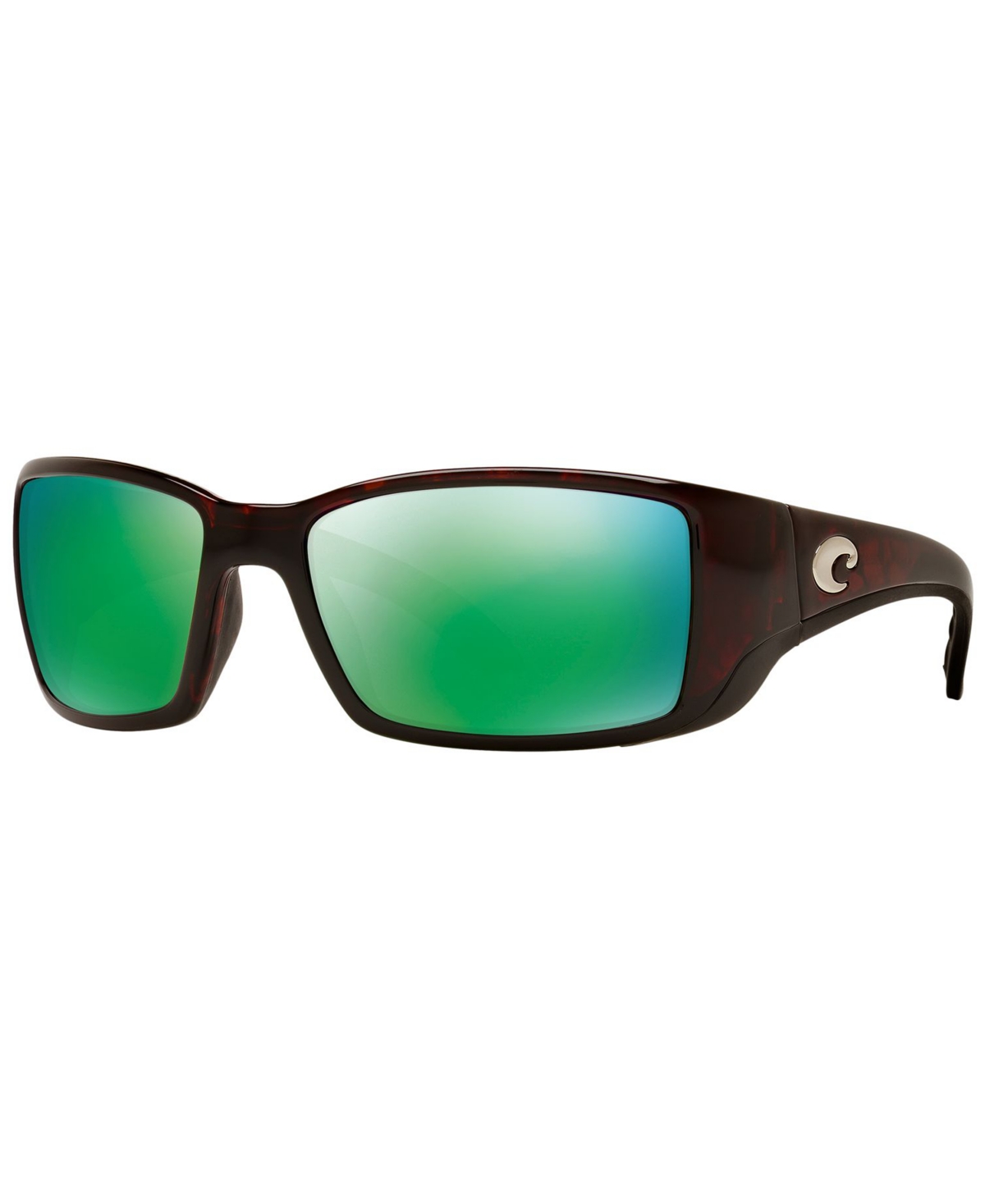 Costa Del Mar Polarized Sunglasses, Blackfin 06s000003 62p In Tortoise,green Mirror Polar