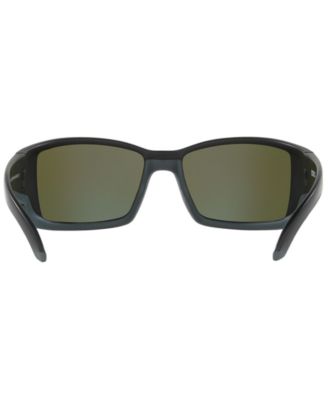 COSTA DEL MAR Matte Black/blue Mirror FATHOM Polarized 580P Sunglasses