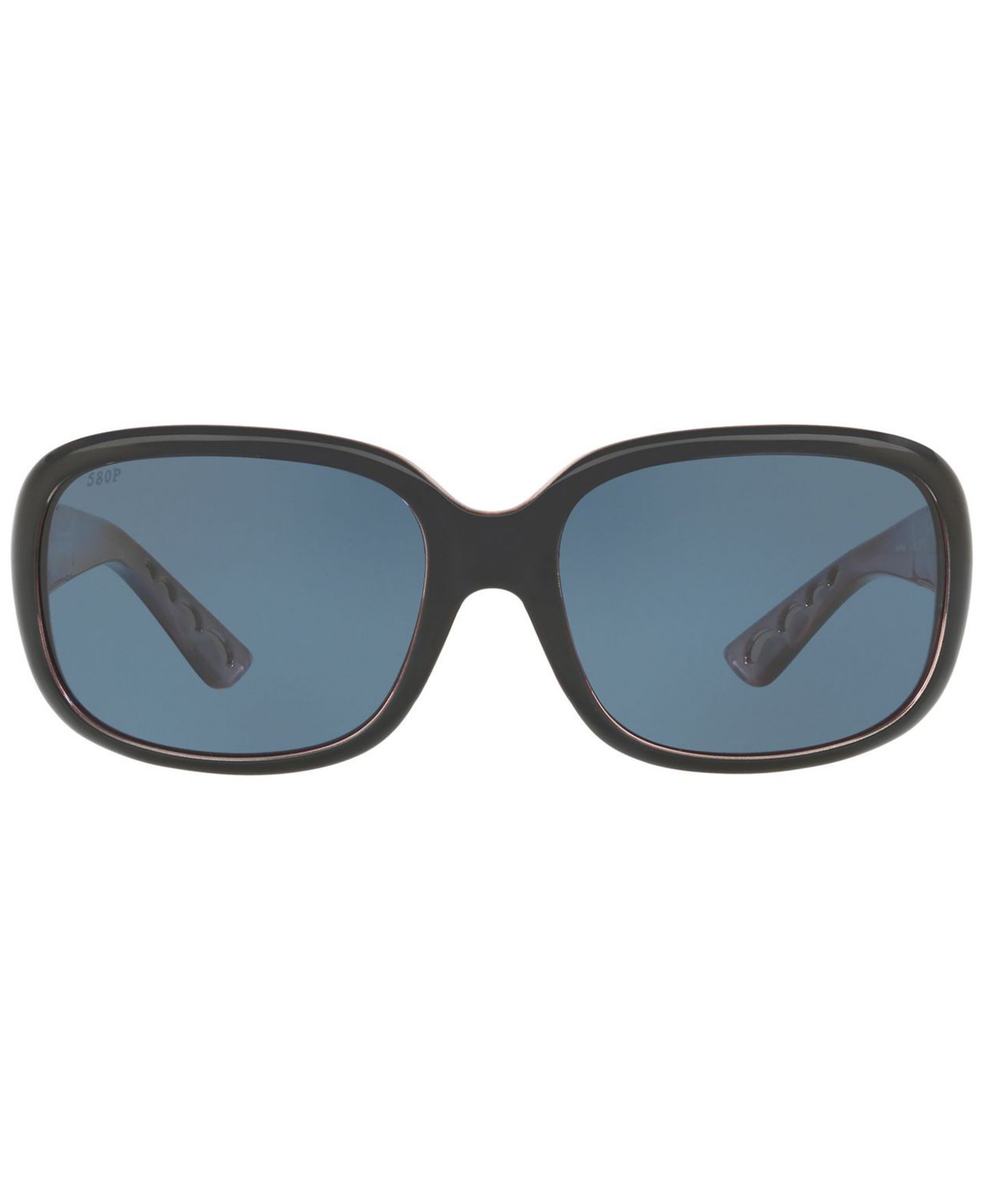 Женские солнцезащитные очки Costa Del Mar Polarized Sunglasses, Gannet 58, цвет: Чёрный бордовый / Серый — фото 2