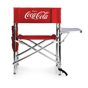 Picnic Time Oniva By  Coca-cola Portable Folding Sports Chair In Red