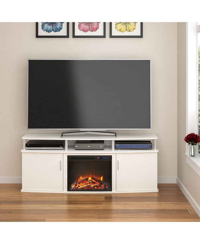 Ameriwood Home Delmar Electric Fireplace Tv Console For Tvs Up To 70
