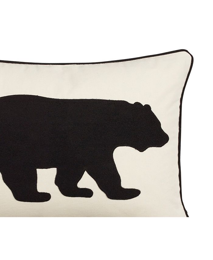 Eddie Bauer Bear Applique Grey Felt Breakfast Pillow Macy's