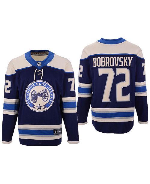 Authentic Nhl Apparel Men S Sergei Bobrovsky Columbus Blue Jackets