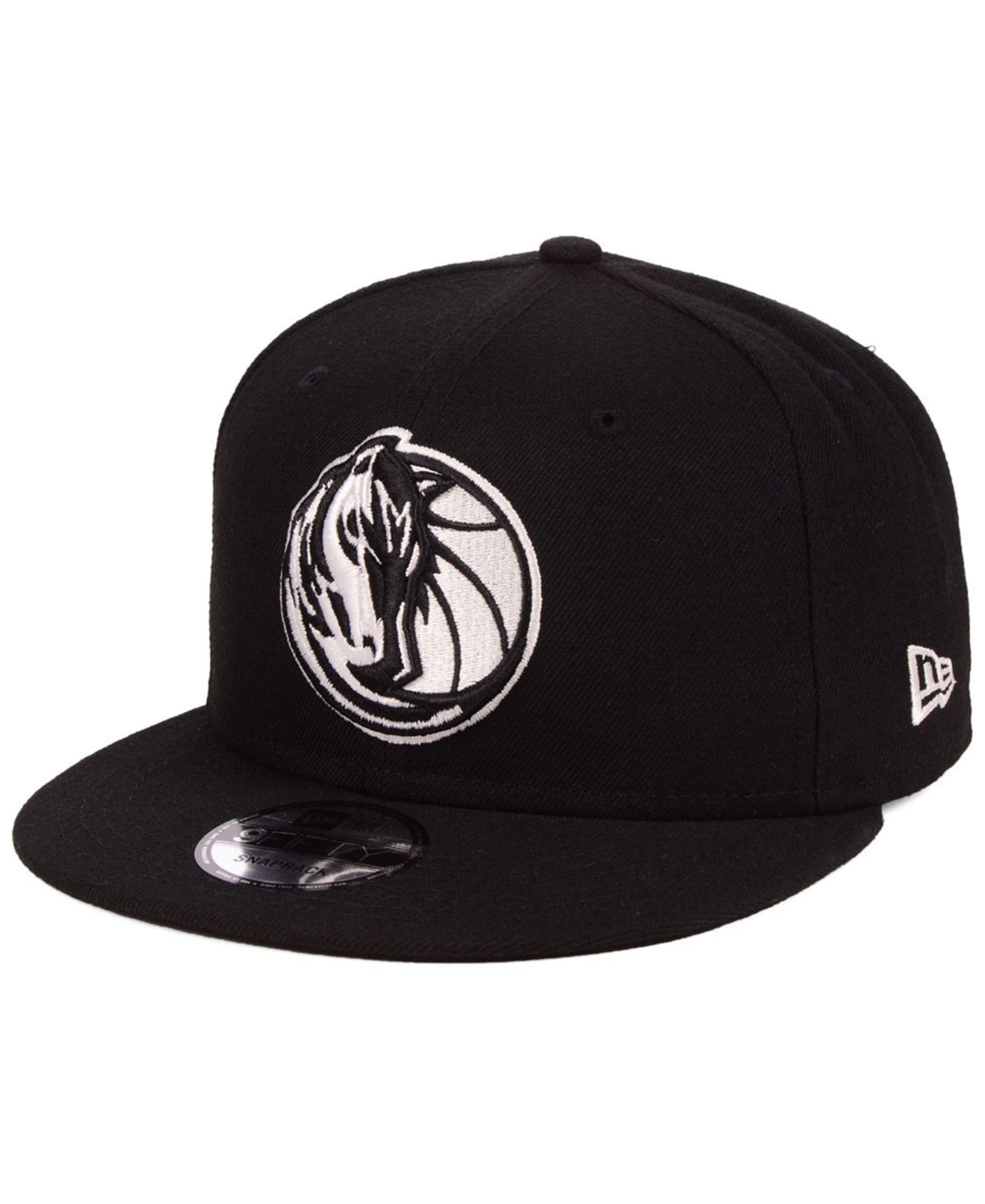 Dallas Mavericks Black White 9FIFTY Snapback Cap
