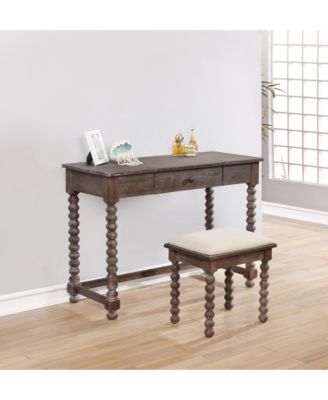 Linon Home Décor Ashley Vanity Set with Bench and Mirror