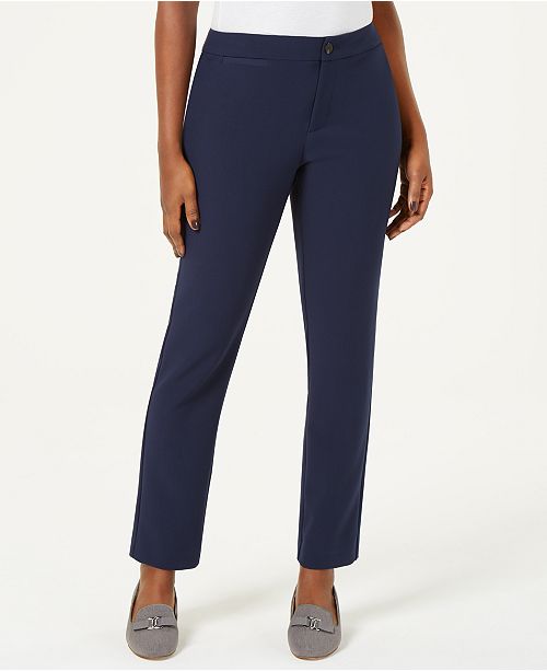 Charter Club Petite Straight-Leg Pants, Created for Macy's & Reviews ...