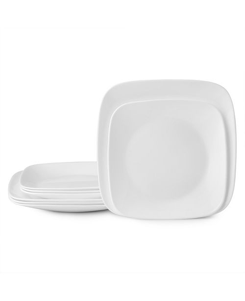 Corelle Vivid White 8pc Lunch Dinner Reviews Dinnerware Dining Macy S