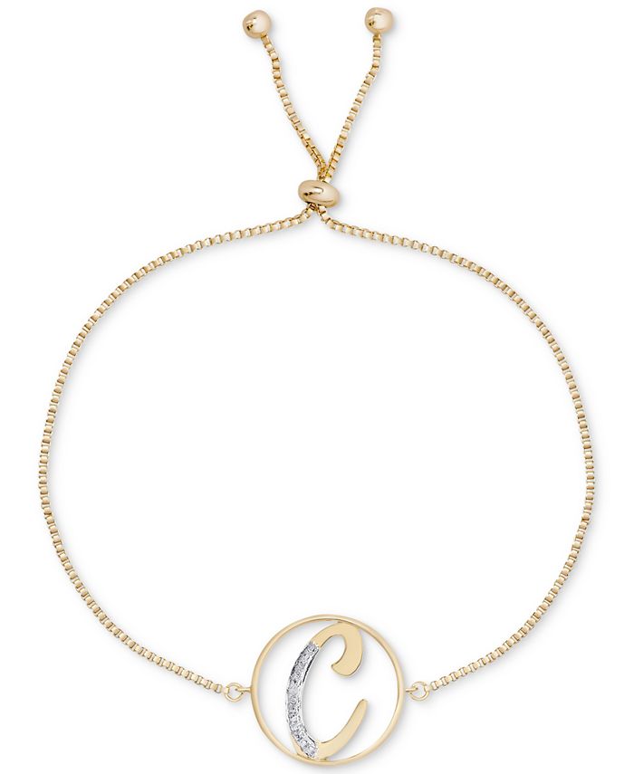 Initial best sale bolo bracelet