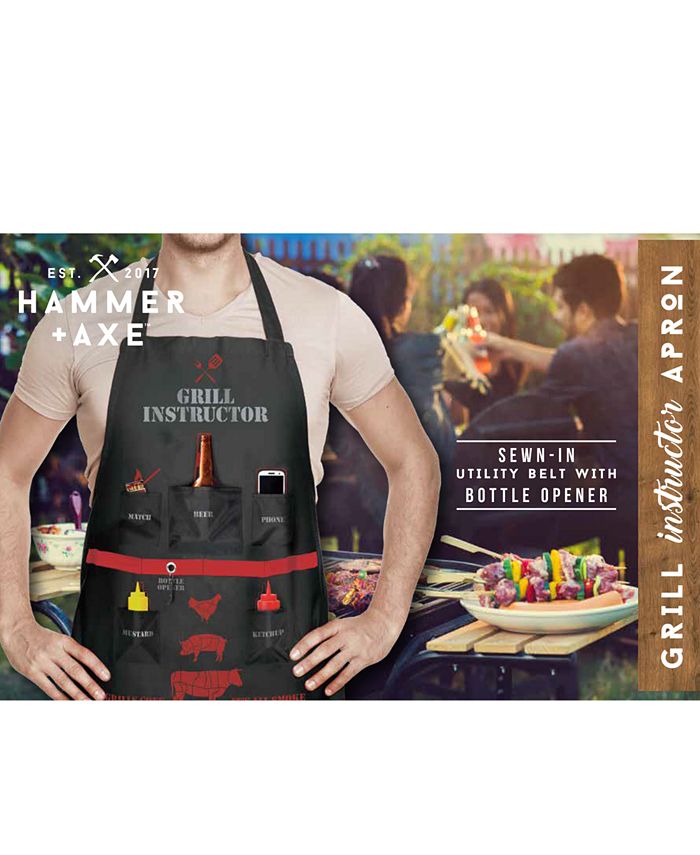 Black Series Hammer and Axe Men's Grilling Apron Macy's