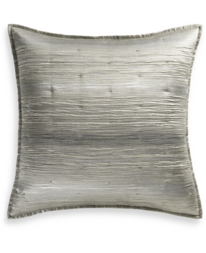 Hotel Collection Iridescence Quilted Euro Pillow Sham Grey for sale online 