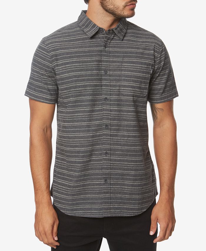 O'Neill Men's Collins Modern-Fit Stretch Stripe Shirt - Macy's
