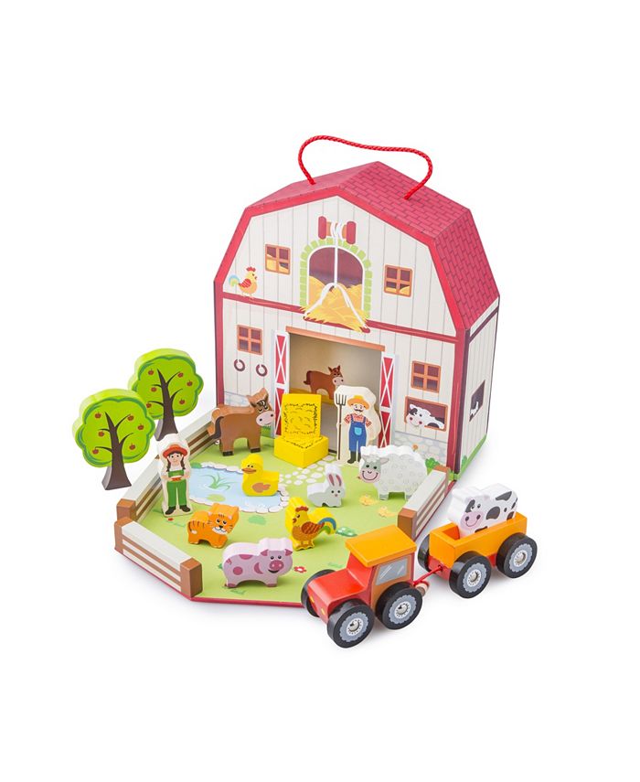 New Classic Toys Wooden Farm House Playset Macy's