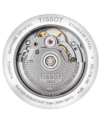 Tissot - Men's Swiss Automatic T-Classic Carson Powermatic 80 Stainless Steel Bracelet Watch 40mm