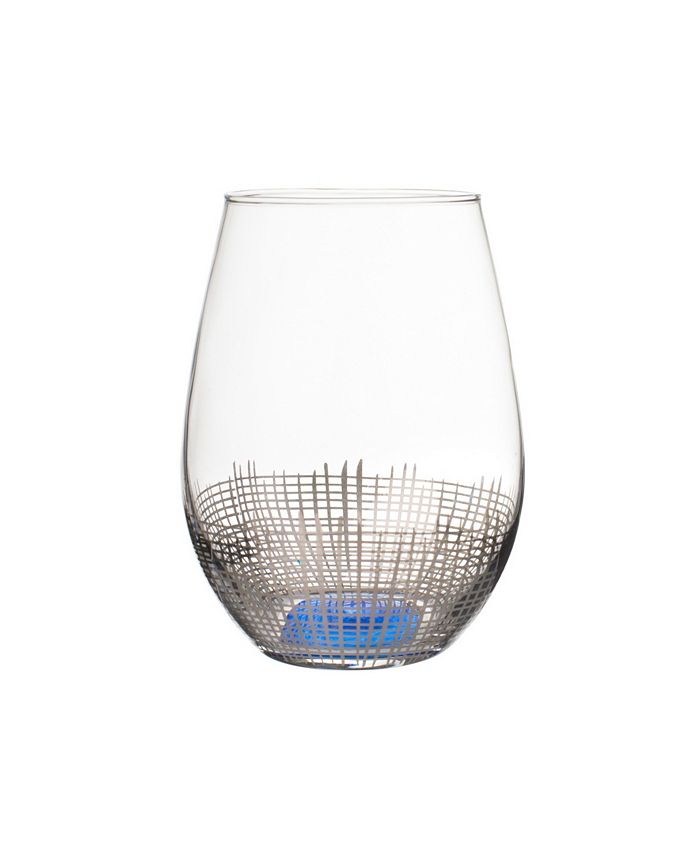 Jay Companies Gold Luster Set Of 4 Stemless Glasses 20Oz.