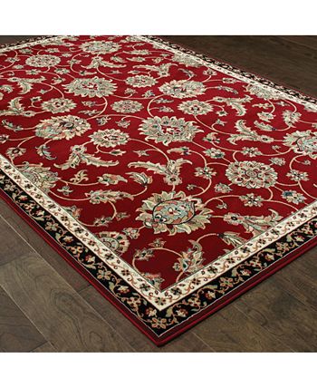 Oriental Weavers - Kashan 370R Red/Multi 7'10" x 10'10" Area Rug