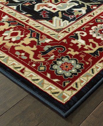 Oriental Weavers - Kashan 96W Red/Ivory 5'3" x 7'6" Area Rug