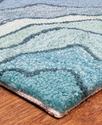 Ravella 2267 Mykonos Blue 2' x 8' Indoor/Outdoor Runner Area Rug
