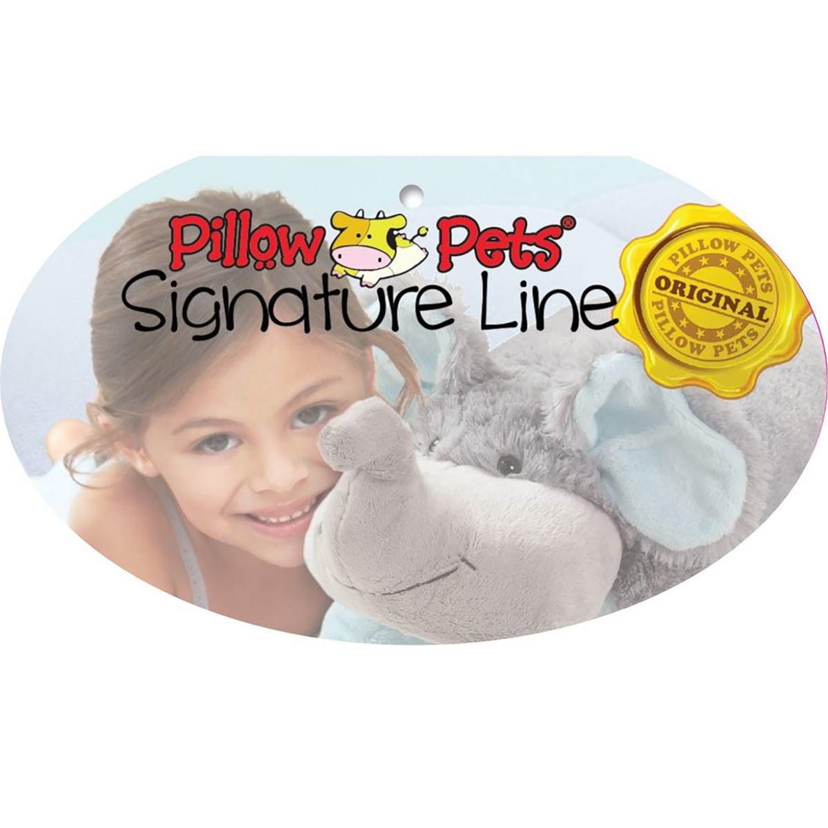 Shop Pillow Pets Signature Nutty Elephant Stuffed Animal Plush Toy In Medium Gre