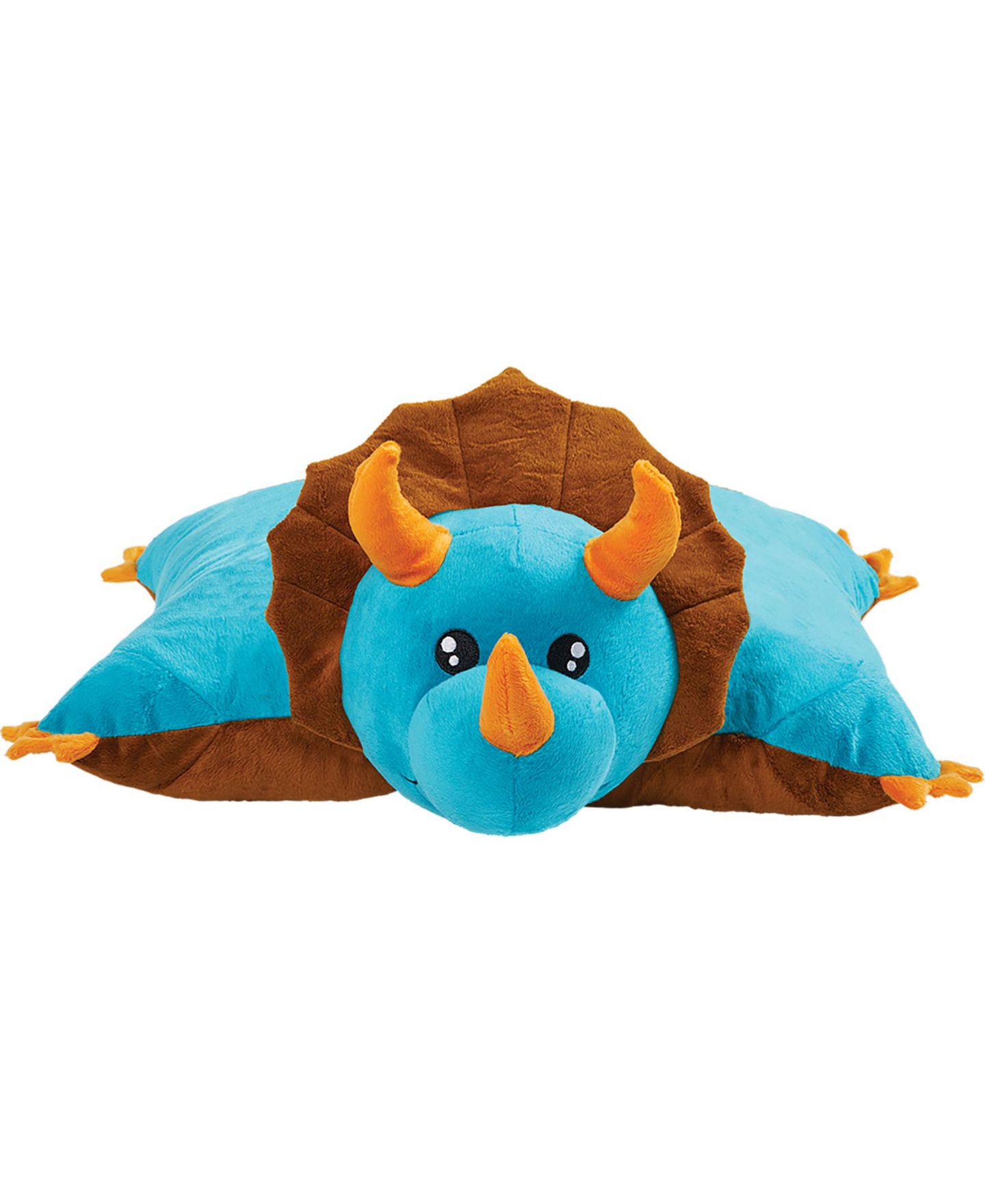 Детская мягкая игрушка Pillow Pets Dinosaur 18" Stuffed Animal Plush, цвет: Medium Blu — фото 2