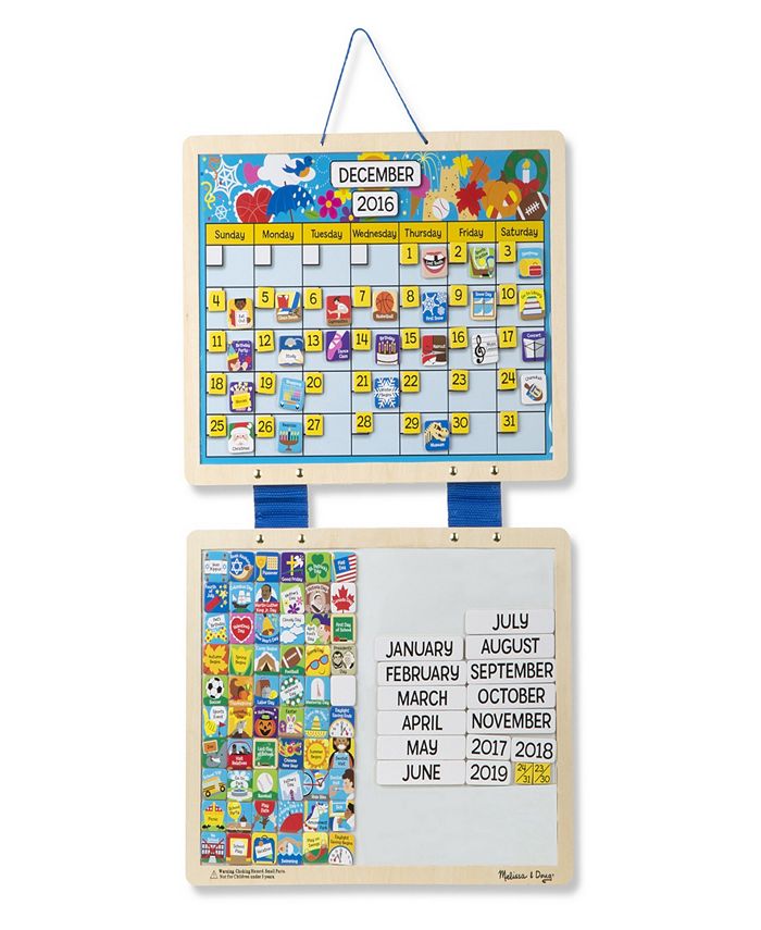Melissa and Doug Melissa & Doug Monthly Calendar With 133