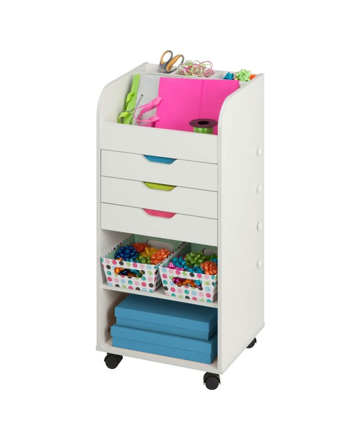 Honey Can Do Rolling Craft Cart with Drawers - Macy's