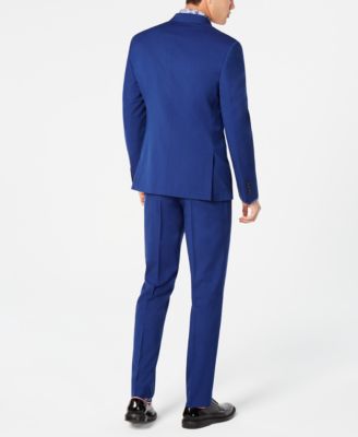 Nick Graham Men's Slim-Fit Stretch Hot Blue Suit