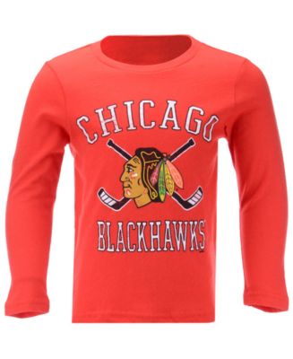 Outerstuff Chicago Blackhawks Lines Crossed Long Sleeve T-Shirt, Toddler Boys (2T-4T) - Macy's