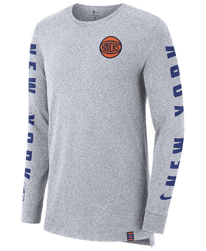 Nike Men's New York Knicks City Elevated Long Sleeve Dry T-Shirt - Macy's