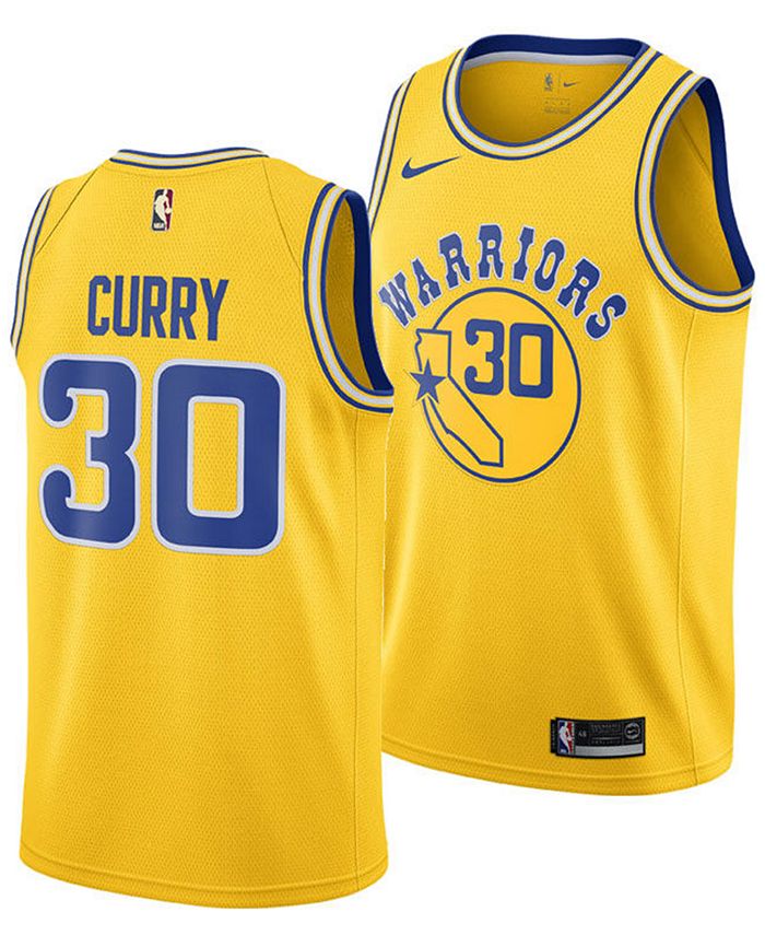 Nike Men's Stephen Curry Golden State Warriors Hardwood Classic ...