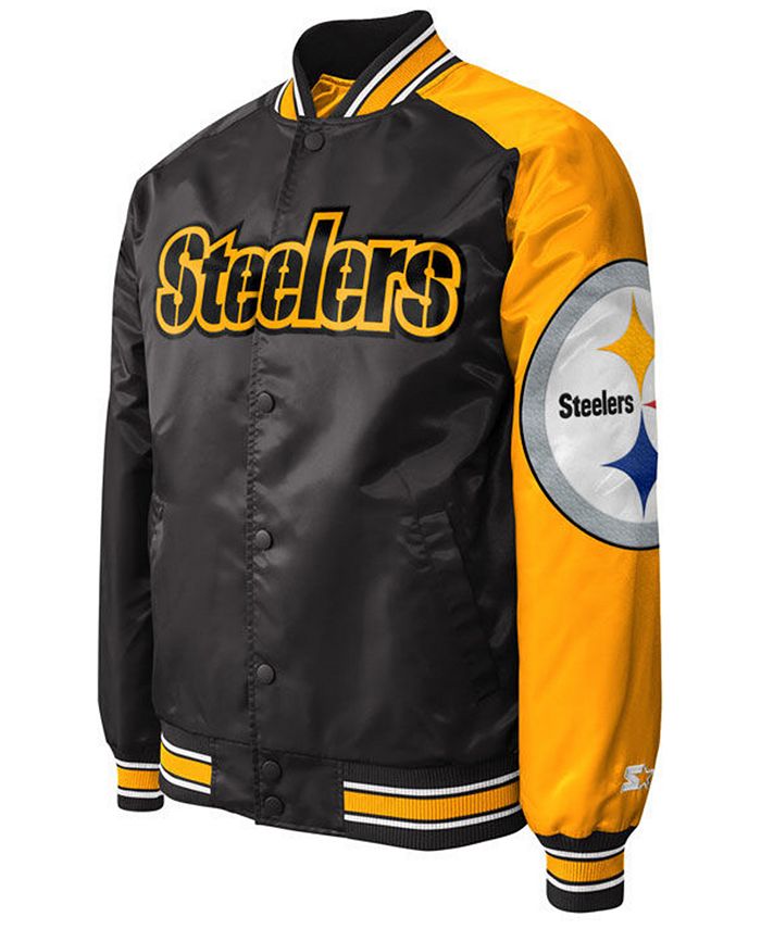 G-III Sports Men's Pittsburgh Steelers Starter Dugout Playoff Satin Jacket  - Macy's