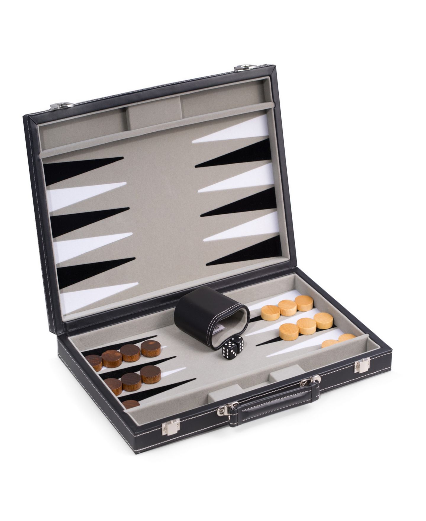 Детская настольная игра Bey-Berk Logan 2-Player Travel Backgammon Board Game, Ages 8+ — фото 1