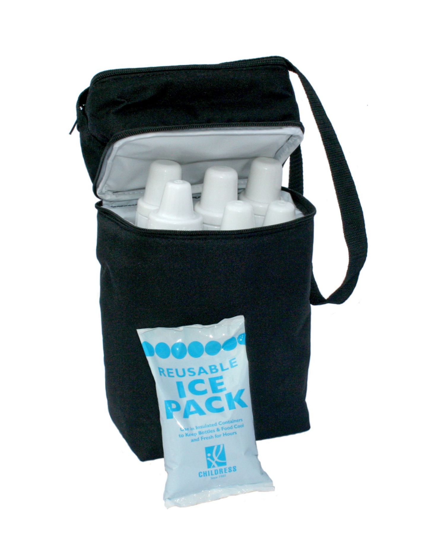J.L. Childress 6 Bottle Cooler, Black