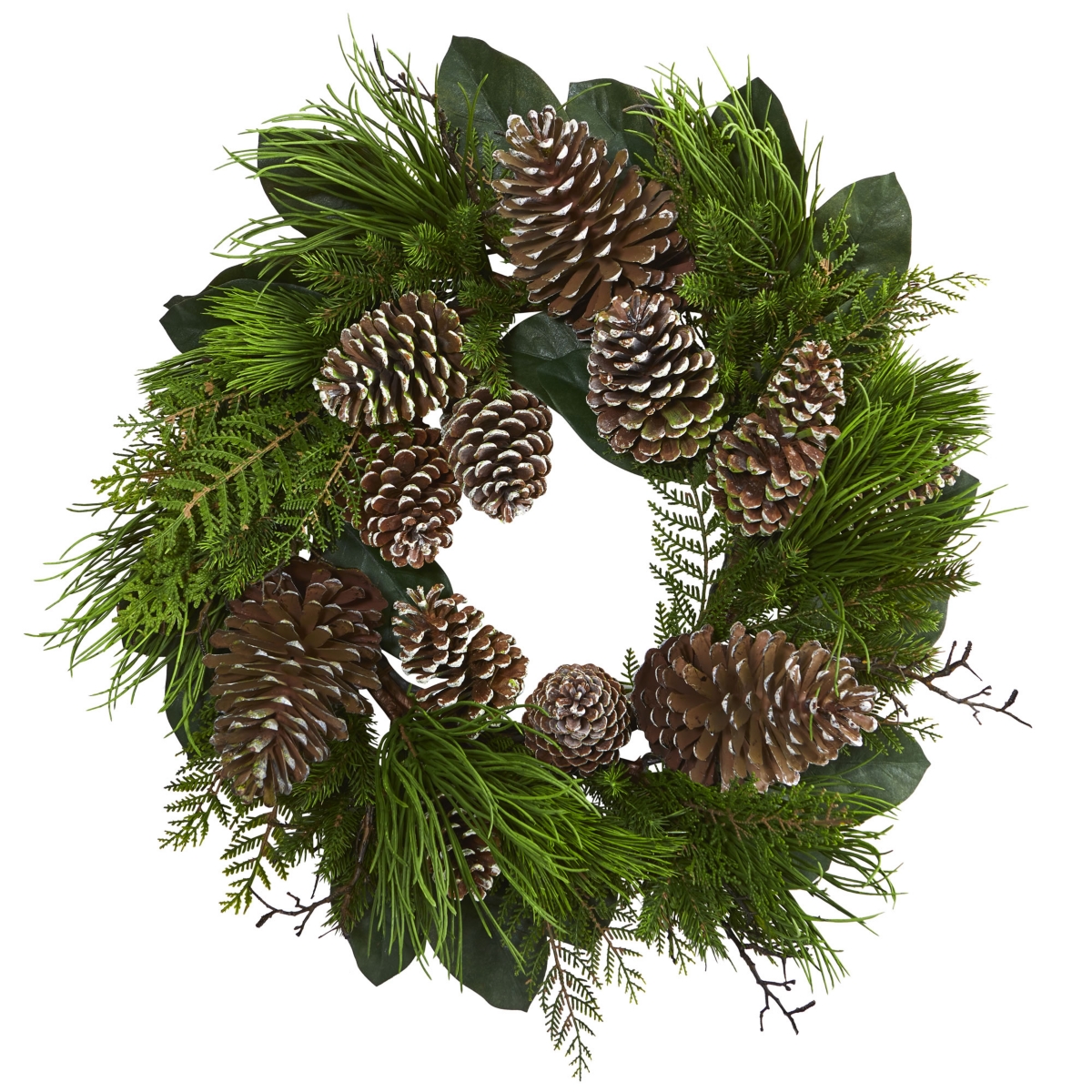 Nearly Natural Pine Cone & Pine Artificial Wreath
