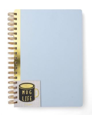 Mara-Mi - Mug Life Large Spiral Notebook
