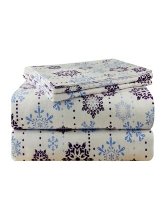 Pointehaven Snow Drop Luxury Weight Flannel Sheet Sets Bedding