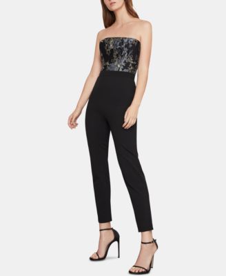 bcbg floral jumpsuit