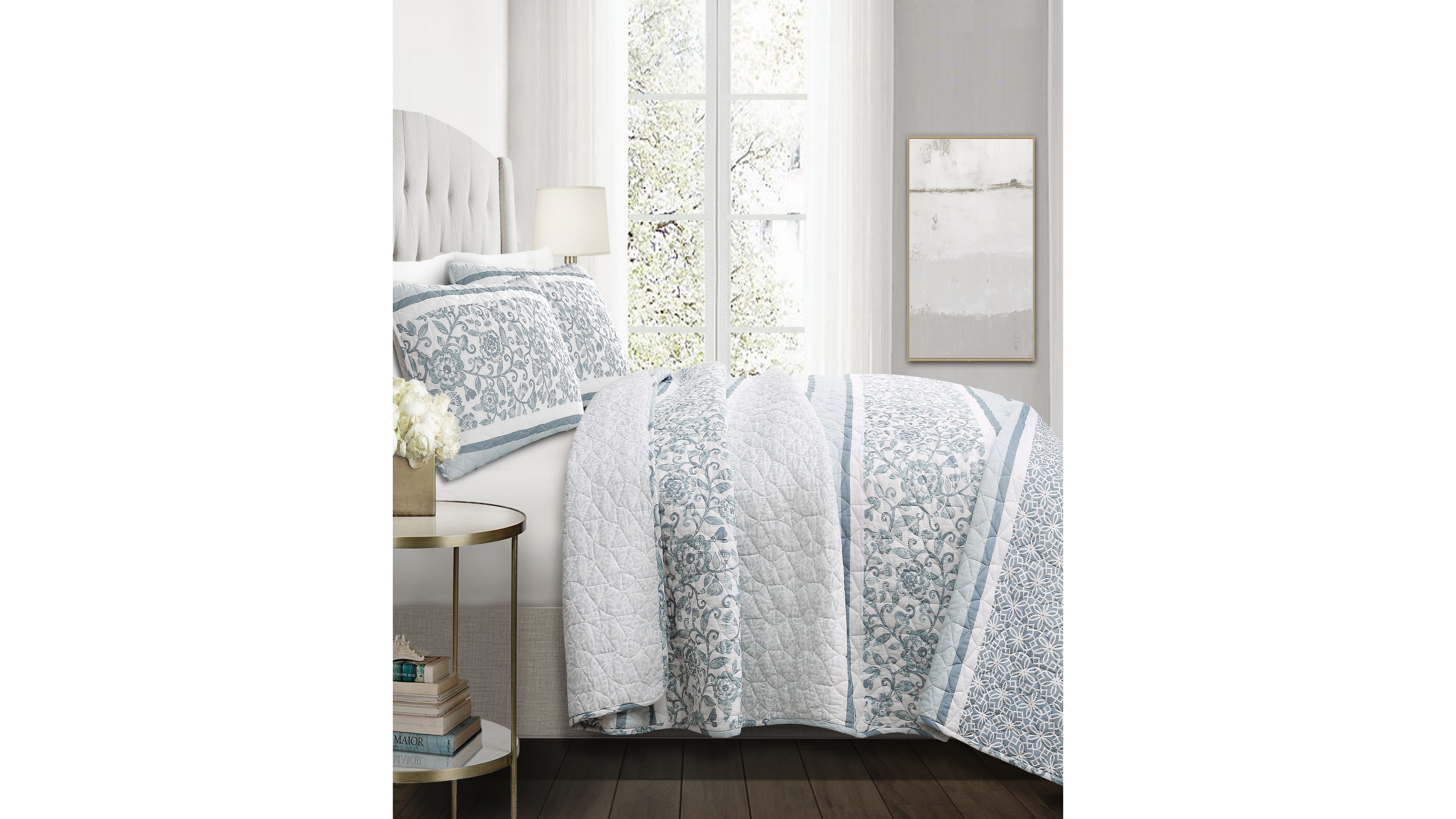 Lush Decor Nisha 3-Pc Set Quilt Set, King