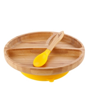 Avanchy Bamboo Toddler Plate and Spoon