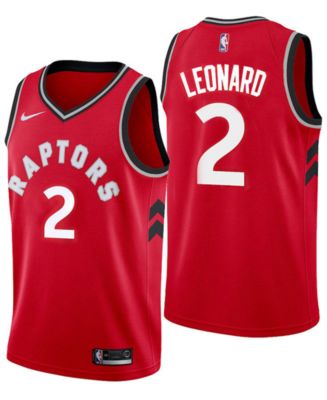 Nike Men's Kawhi Leonard Toronto Raptors Icon Swingman Jersey - Macy's
