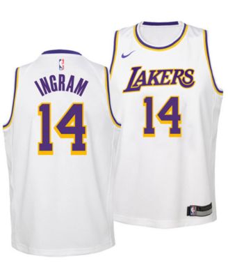 all white lakers jersey