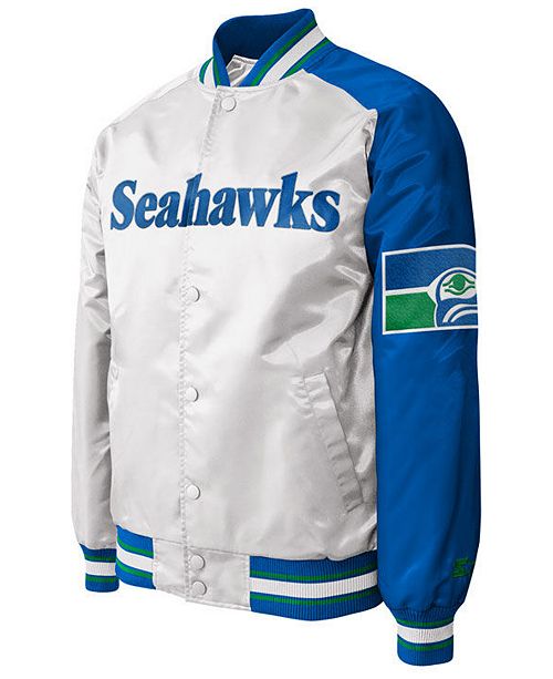 G Iii Sports Men S Seattle Seahawks Starter Dugout Championship Satin Jacket Reviews Sports Fan Shop By Lids Men Macy S
