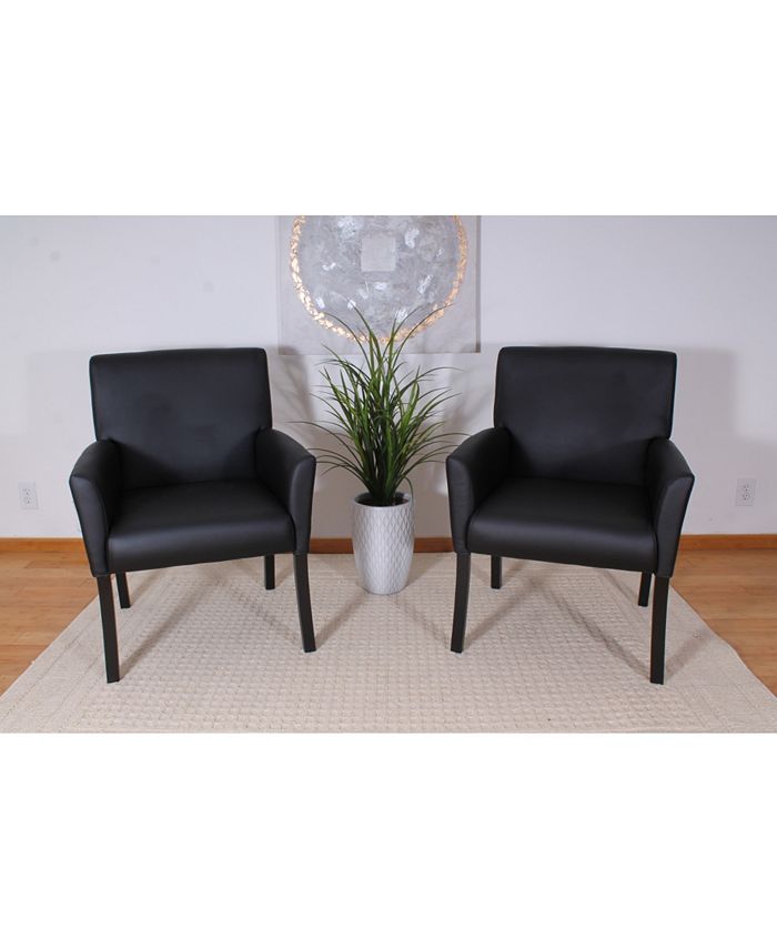 Boss Office Products Black Boss Box Arm Guest Chair Macy's