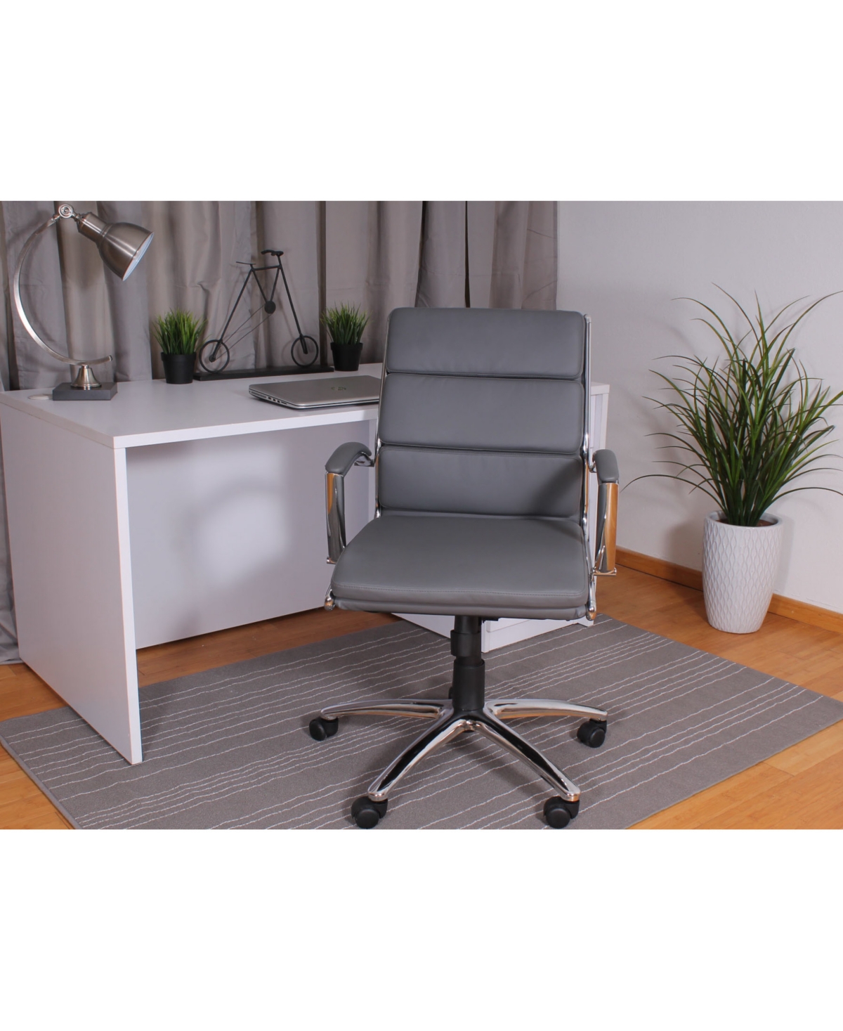 Boss Office Products CaressoftPlus Executive Mid-Back Chair