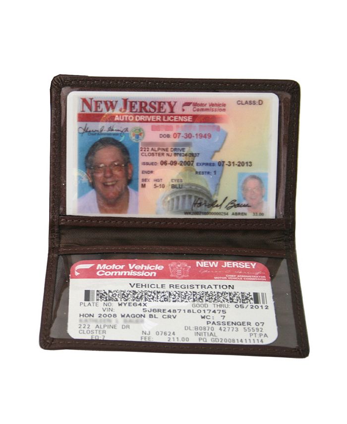 ROYCE New York Royce Slim ID Credit Card Wallet in Genuine Leather - Macy's