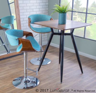 Curvo Adjustable Barstool with Swivel