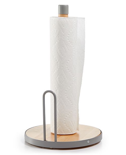 Martha Stewart Collection Gray Paper Towel Holder, Created for Macy's & Reviews Kitchen